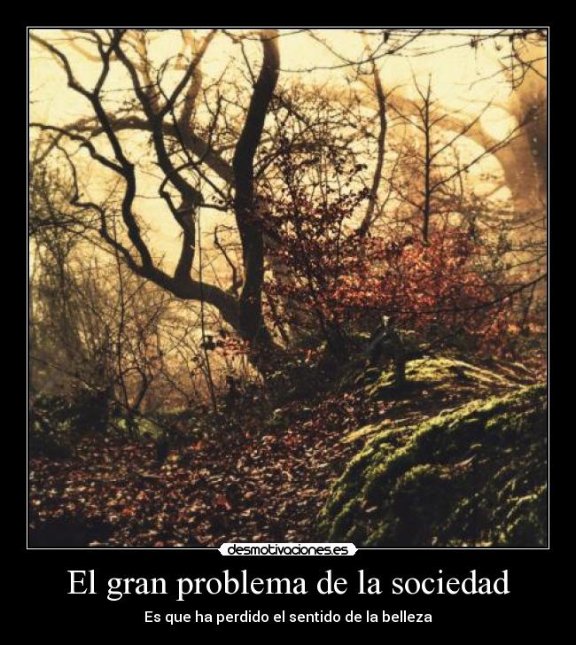 El gran problema de la sociedad -