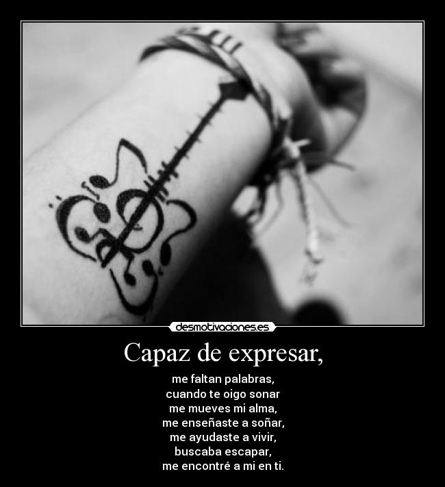 Capaz de expresar, - 