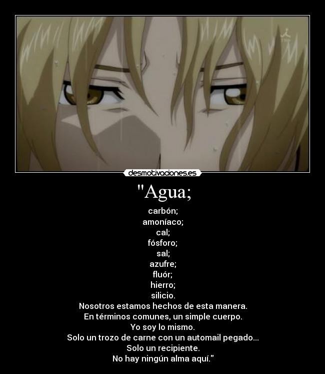 Agua; - 