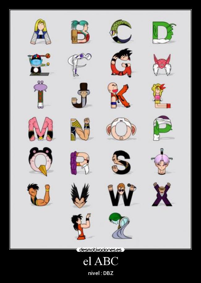 carteles dbz abc desmotivaciones