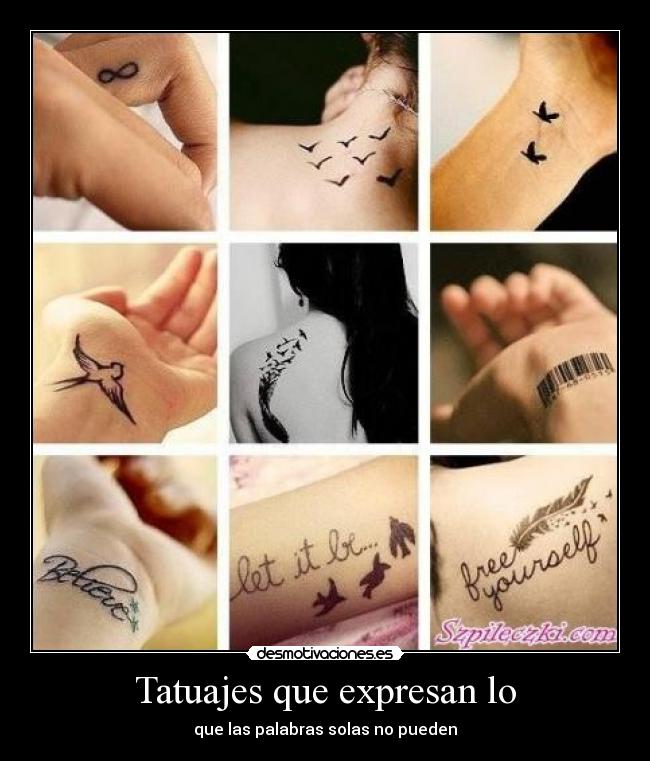Tatuajes que expresan lo - que las palabras solas no pueden