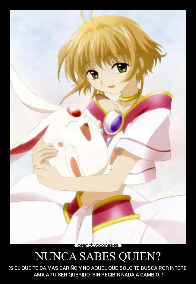 NUNCA SABES QUIEN? - ES EL QUE TE DA MAS CARIÑO Y NO AQUEL QUE SOLO TE BUSCA POR INTEREZ
AMA A TU SER QUERIDO SIN RECIBIR NADA A CAMBIO.!!