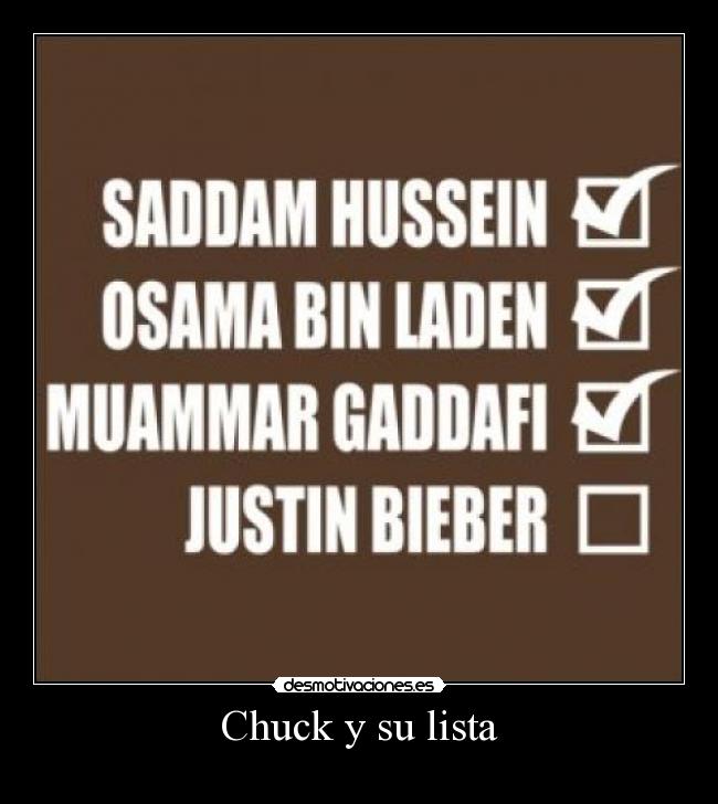 Chuck y su lista -
