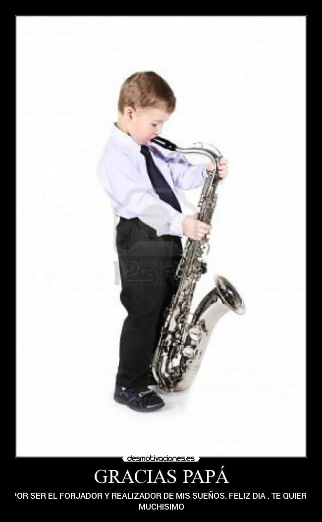 GRACIAS PAPÁ - POR SER EL FORJADOR Y REALIZADOR DE MIS SUEÑOS. FELIZ DIA . TE QUIERO
MUCHISIMO