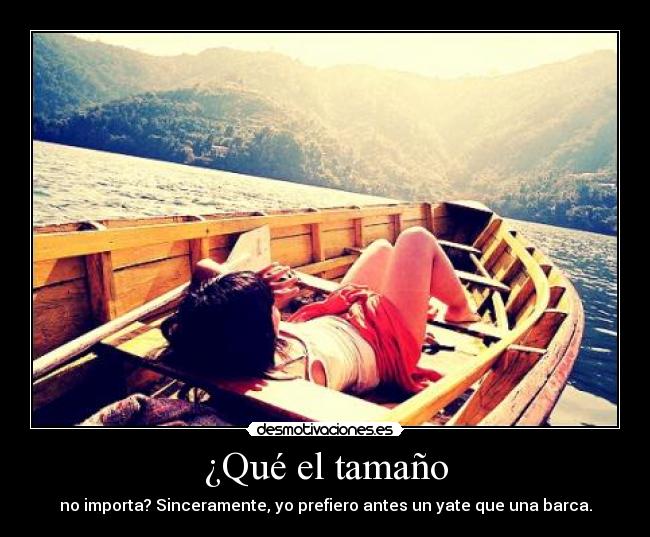 ¿Qué el tamaño -