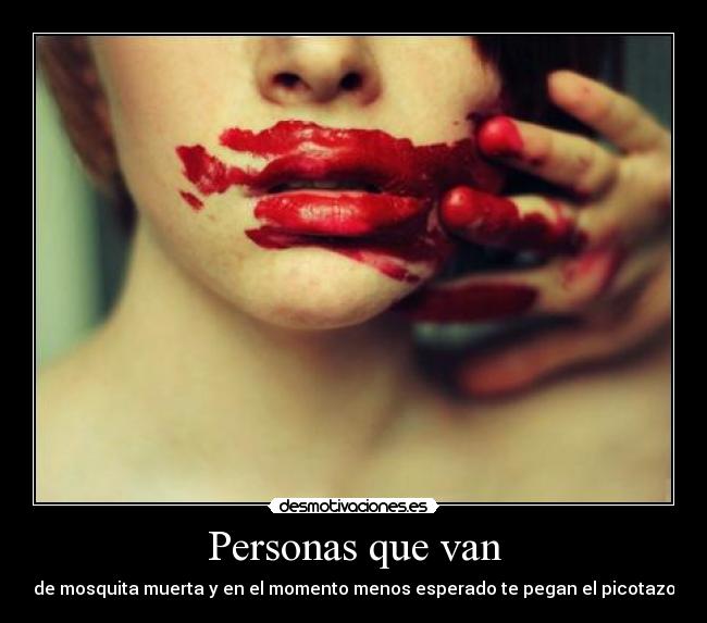 Personas que van -