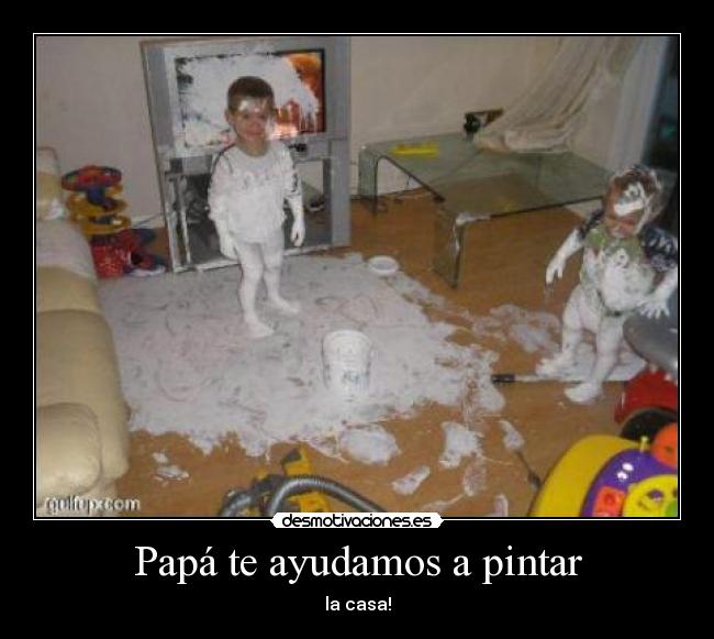 Papá te ayudamos a pintar - 