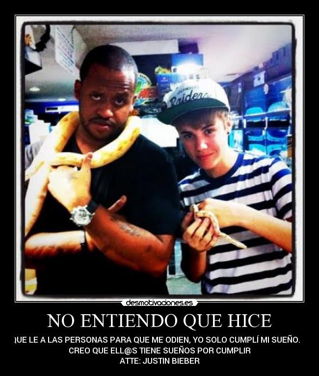 carteles danny6mendoza justin6bieber desmotivaciones