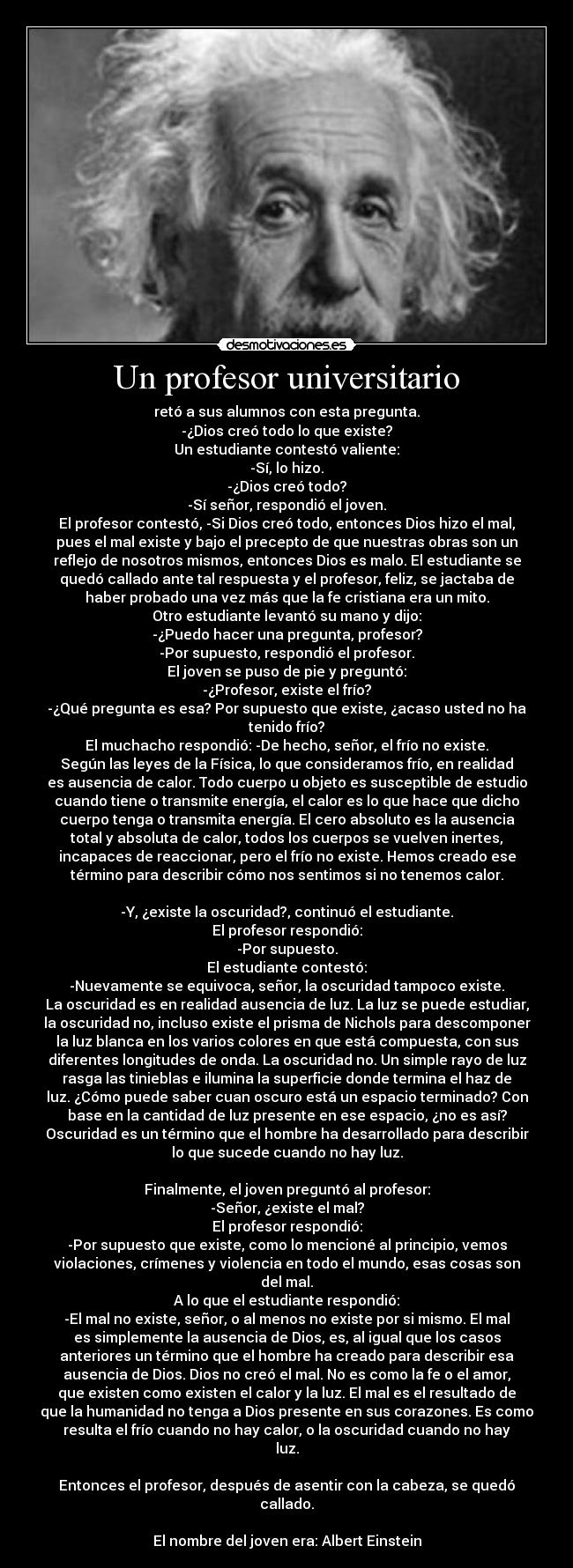 Un profesor universitario -