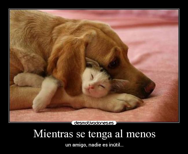 Mientras se tenga al menos -