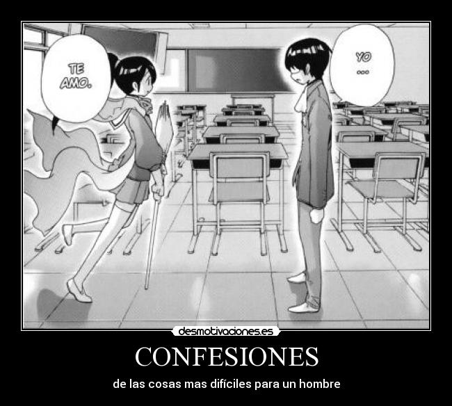 carteles anime manga kami nomi shiru sekai confesiones amor almenos para desmotivaciones