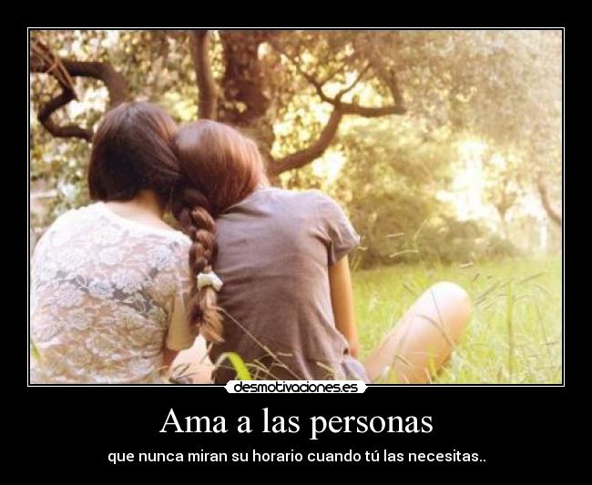 Ama a las personas -