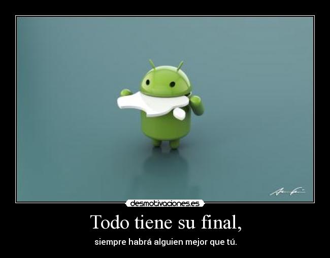 carteles adios apple bajo android desmotivaciones