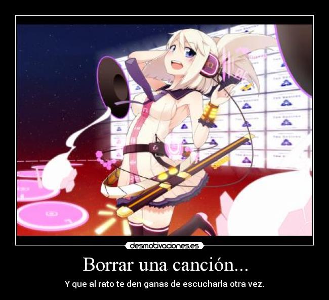 Borrar una canción... -