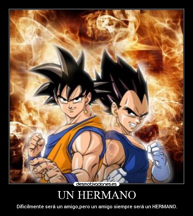 UN HERMANO - Dificilmente será un amigo,pero un amigo siempre será un HERMANO.