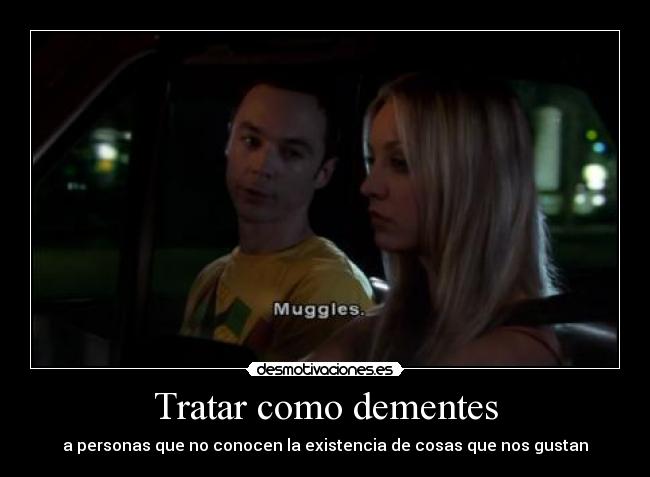 carteles muggles sheldon desmotivaciones