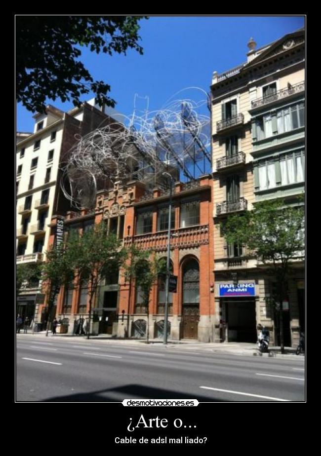 ¿Arte o... - Cable de adsl mal liado?