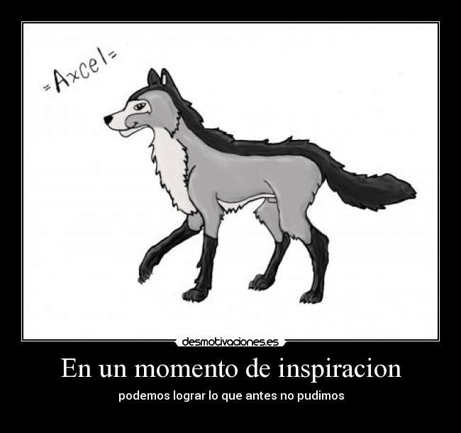 En un momento de inspiracion -