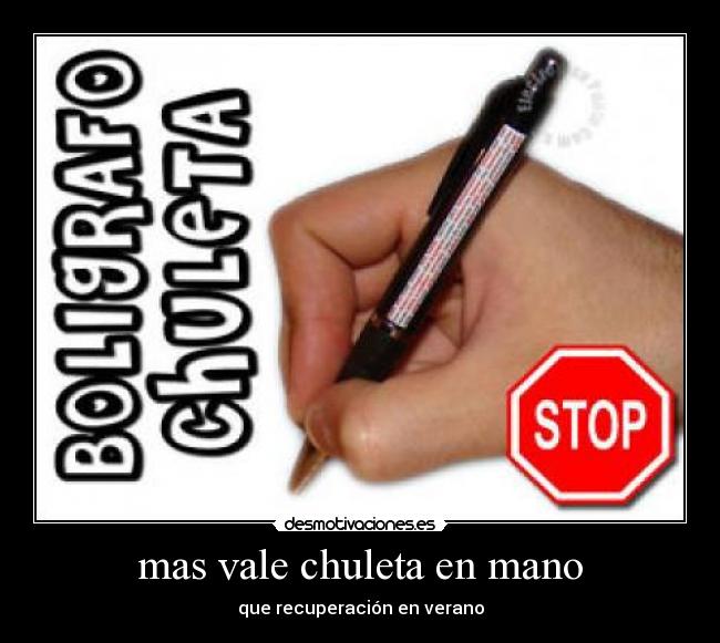 carteles chuletas desmotivaciones