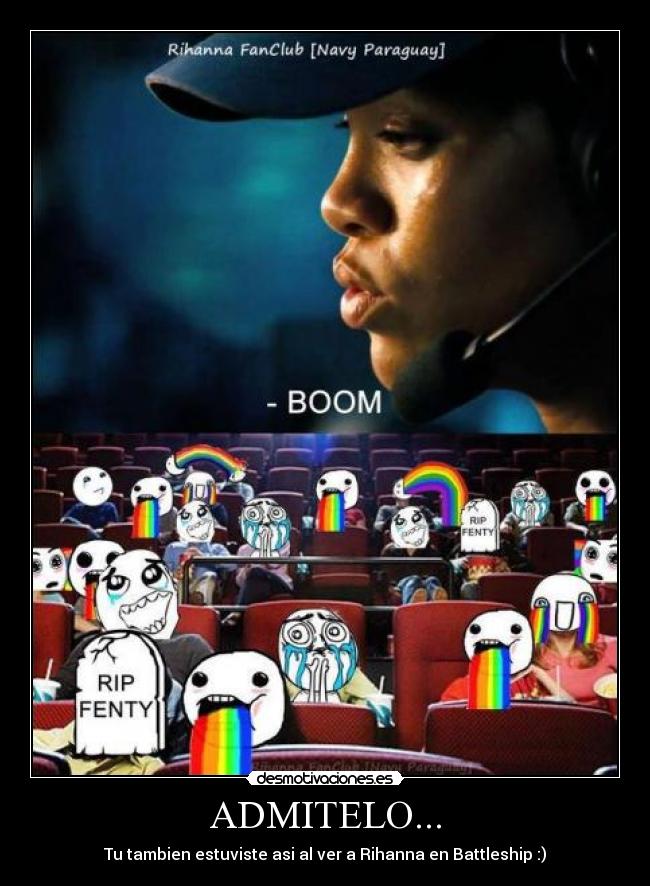 ADMITELO... - Tu tambien estuviste asi al ver a Rihanna en Battleship :)