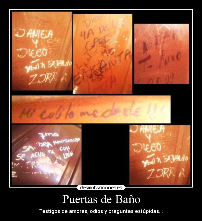 carteles bano desmotivaciones