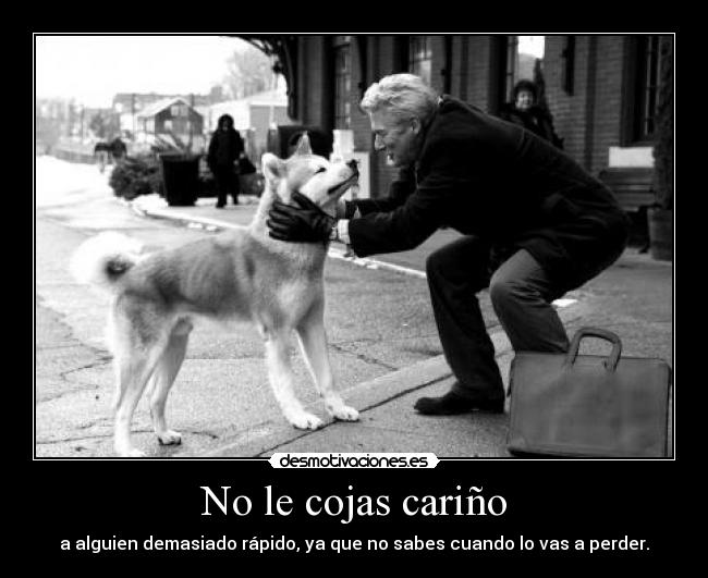 No le cojas cariño -