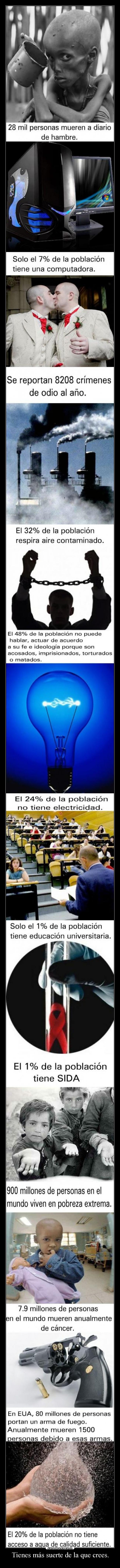 Tienes más suerte de la que crees. - 