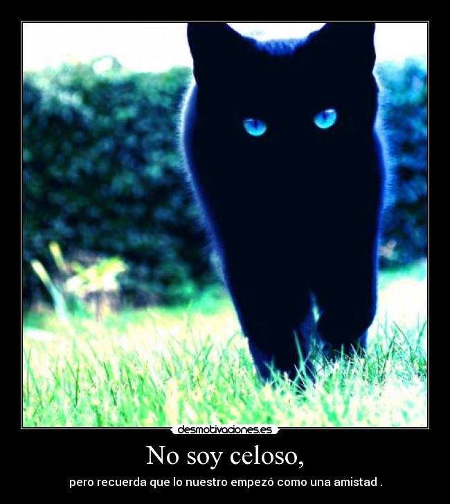 No soy celoso, -