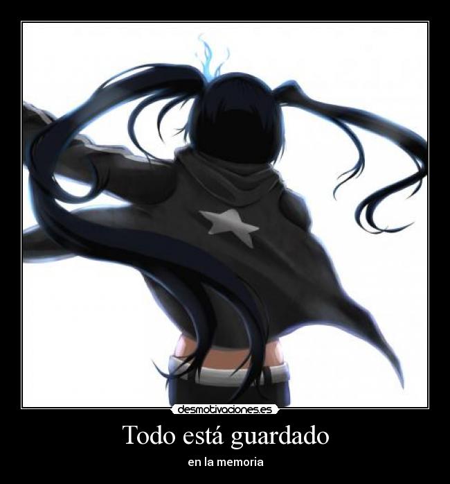 carteles anime black rock shooter sayonara desmotivaciones