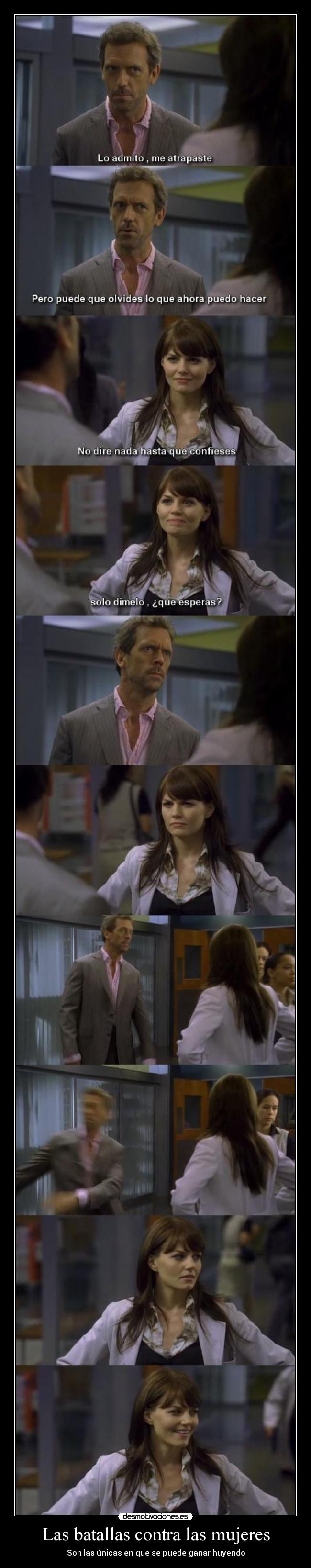 Las batallas contra las mujeres - Son las únicas en que se puede ganar huyendo