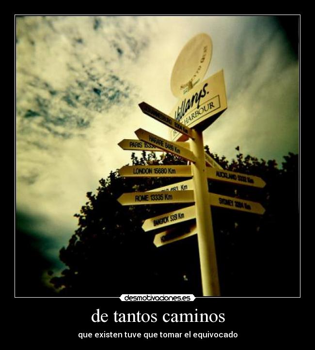 de tantos caminos - 