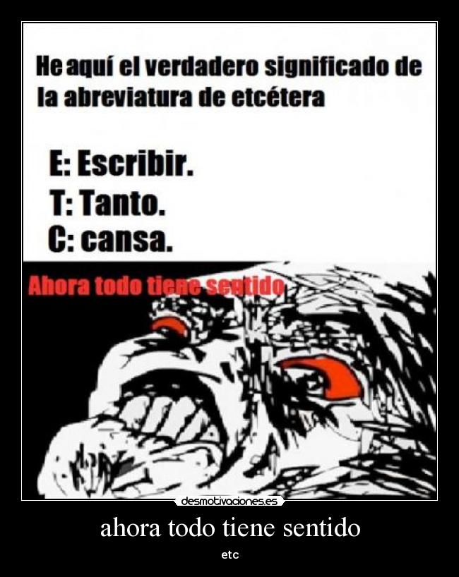 ahora todo tiene sentido - 