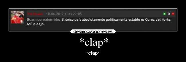 *clap* - 