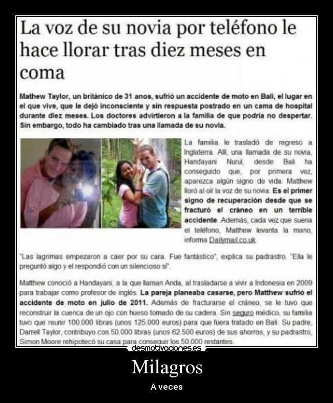 carteles milagros pueden logran desmotivaciones