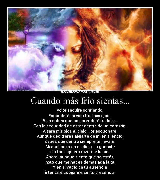 Cuando más frío sientas... -