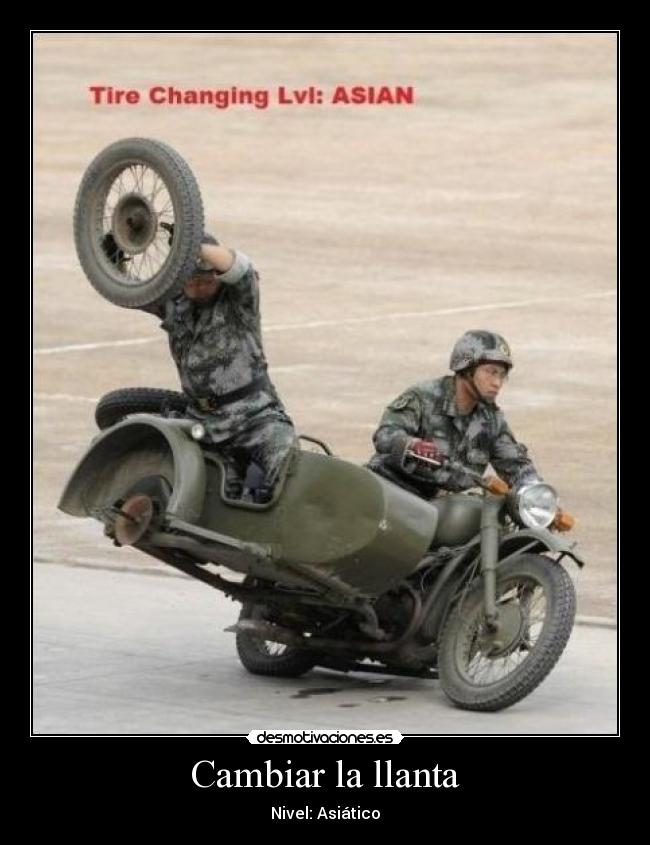 Cambiar la llanta - Nivel: Asiático