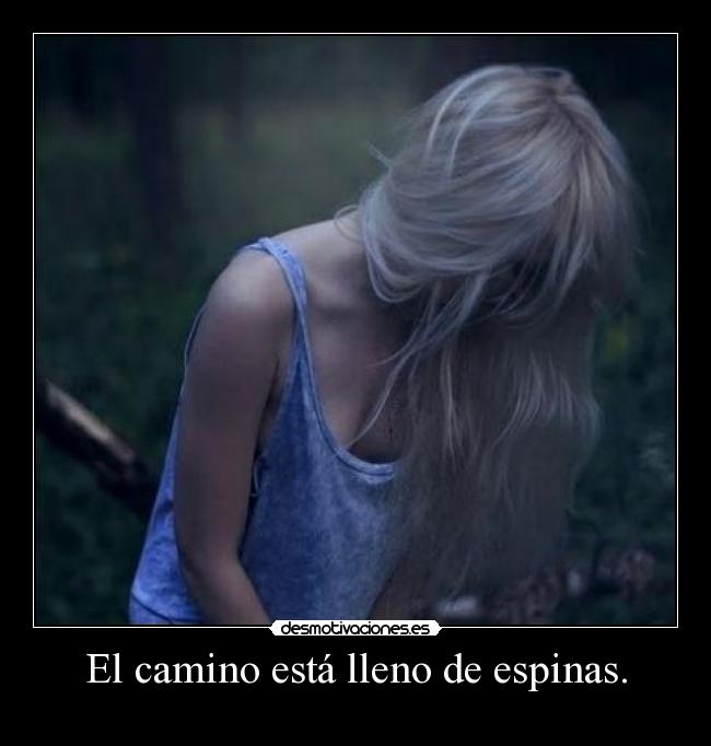 El camino está lleno de espinas. -