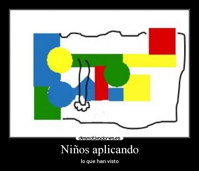 Niños aplicando -