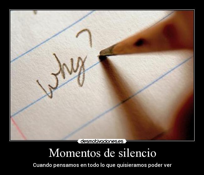 Momentos de silencio - 
