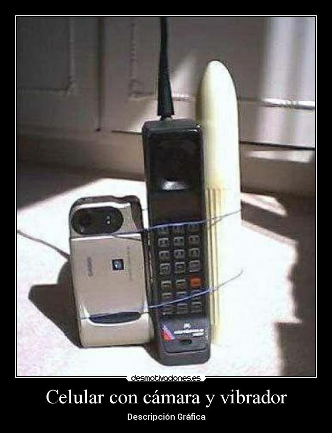 Celular con cámara y vibrador - Descripción Gráfica