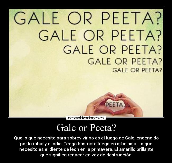 Gale or Peeta? - 
