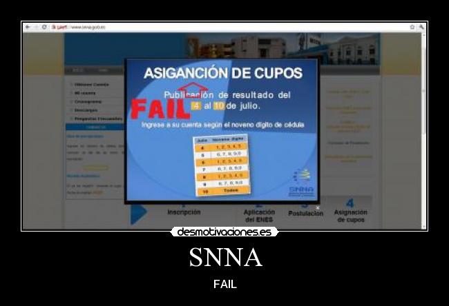 carteles snna fail desmotivaciones