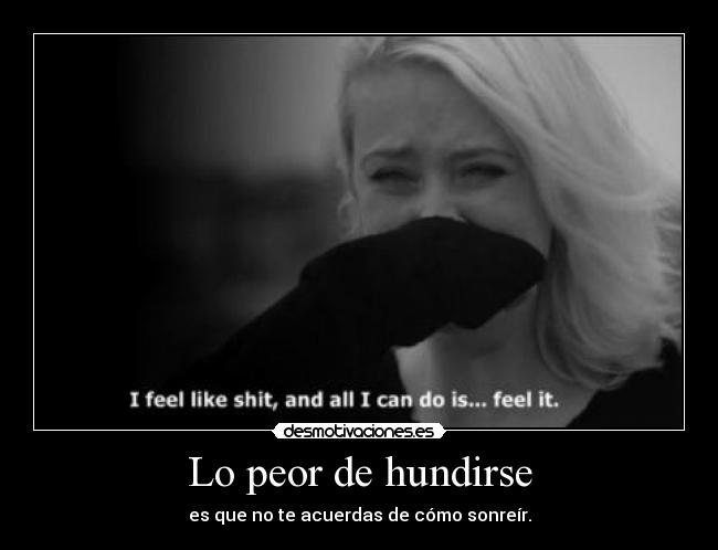 Lo peor de hundirse - 