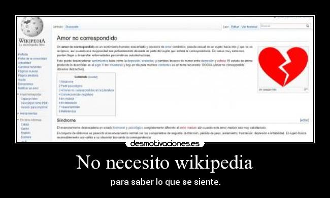 No necesito wikipedia -