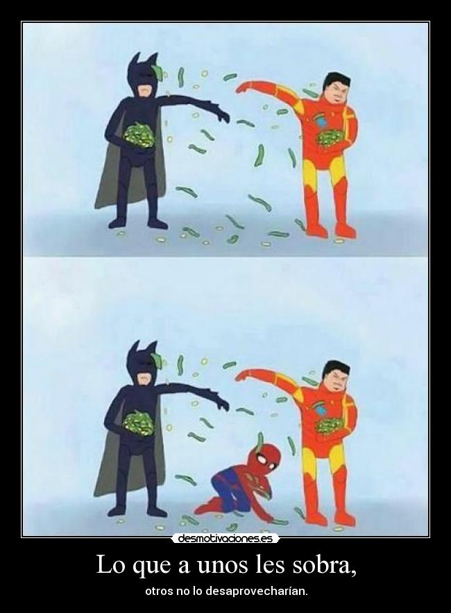 carteles princesachicle adventuretime nananana spidermannnnnn pobretico tiene money desmotivaciones