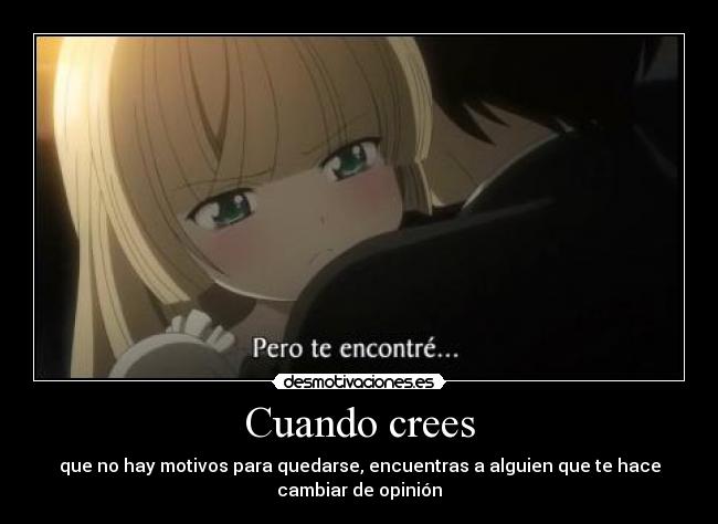 Cuando crees -