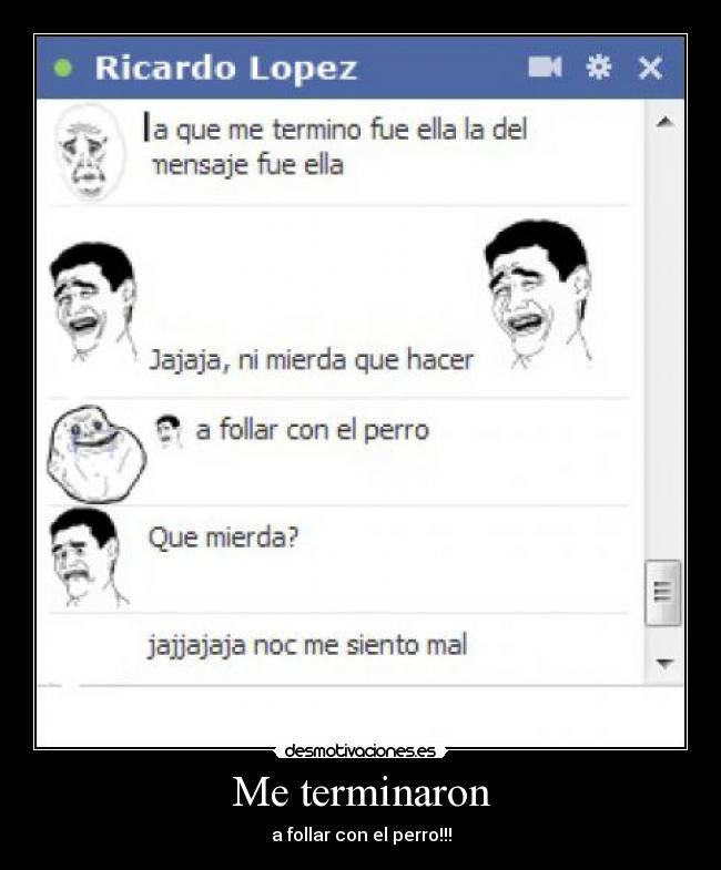 carteles perro yaoming novios terminar amor desmotivaciones