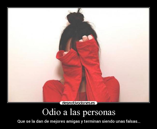 Odio a las personas -