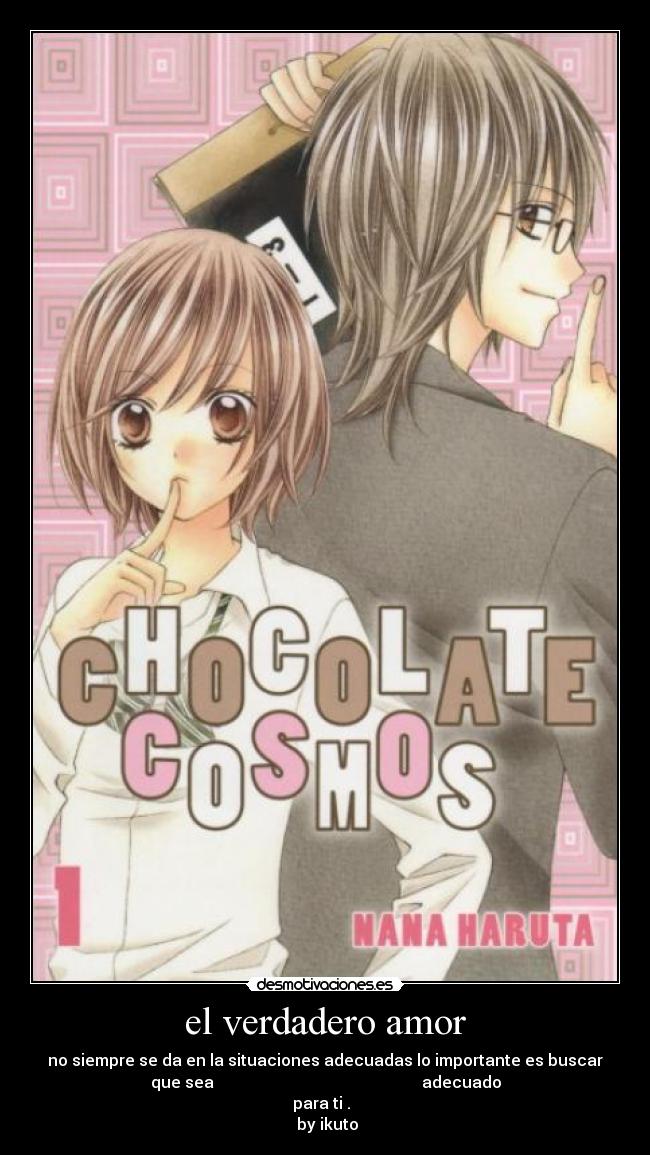 carteles amor chocolte cosmos desmotivaciones