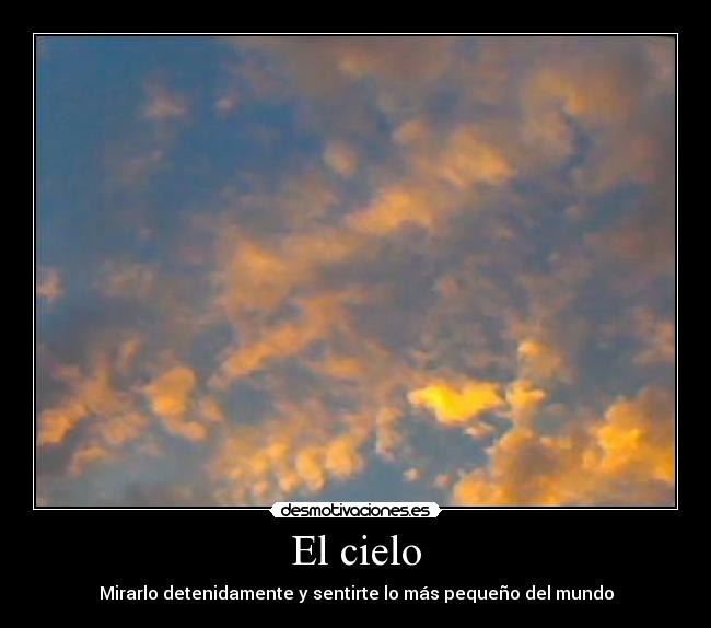 El cielo -